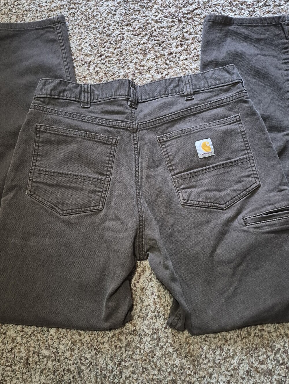 Carhartt Dark Brown Relaxed Fit Cargo Pants Size 34X34